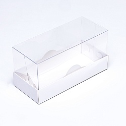 Коробка под мини-кекс 18 см*8 см*9 см белая